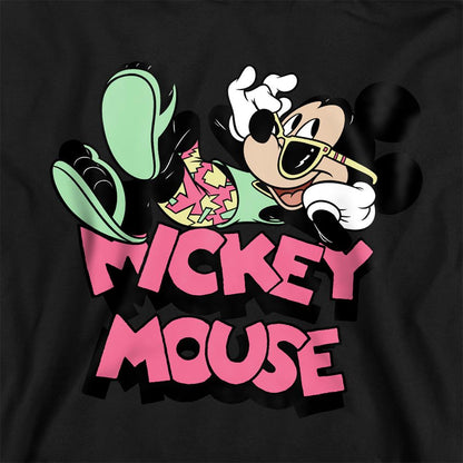 Black - Side - Disney Childrens-Kids Holiday Mickey Mouse Pullover Hoodie