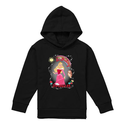 Athletic Heather - Front - Sleeping Beauty Childrens-Kids Birthday Princess Aurora Hoodie