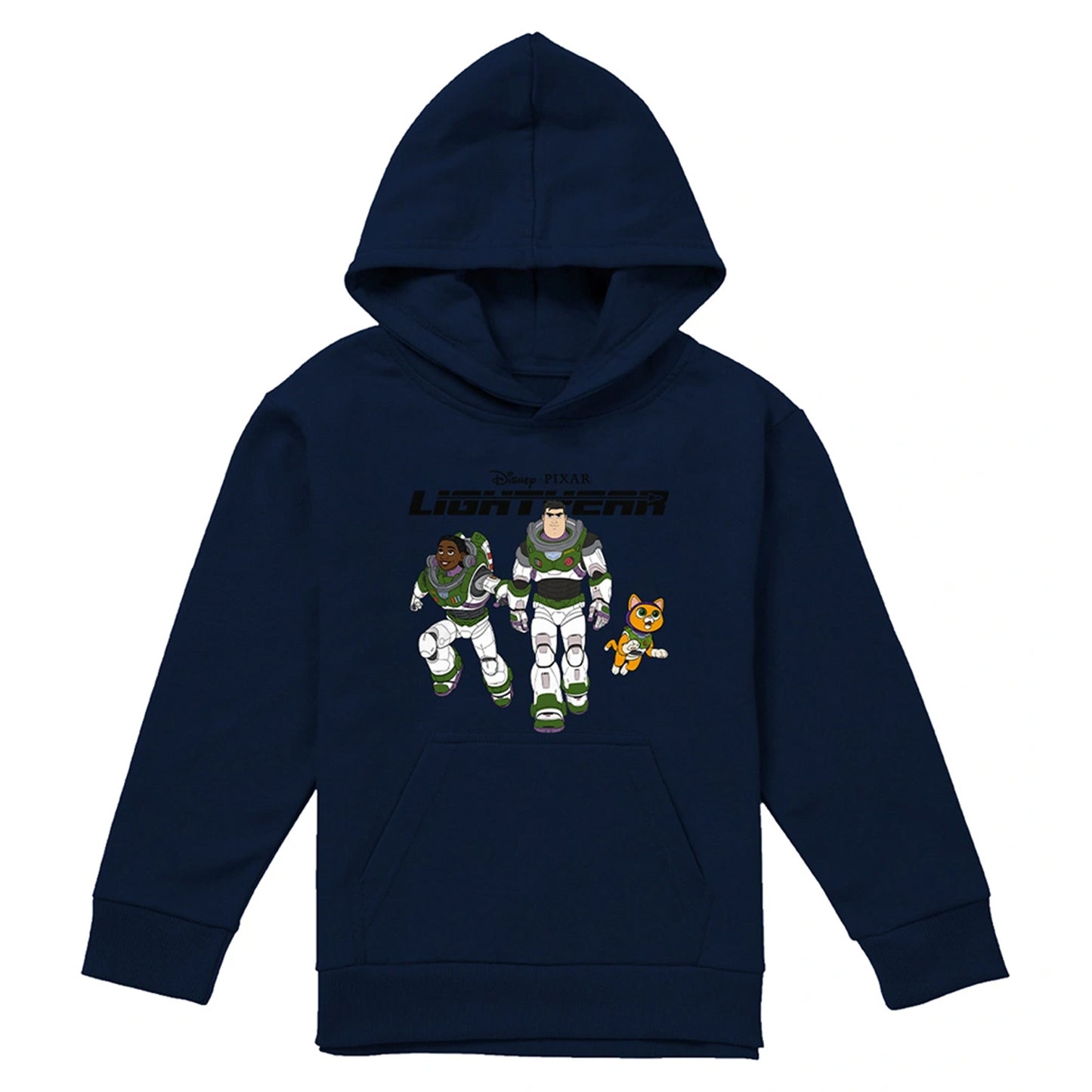Navy - Front - Lightyear Childrens-Kids Squad Pullover Hoodie