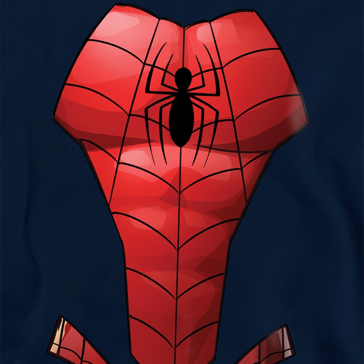 Navy - Side - Spider-Man Childrens-Kids Costume Hoodie