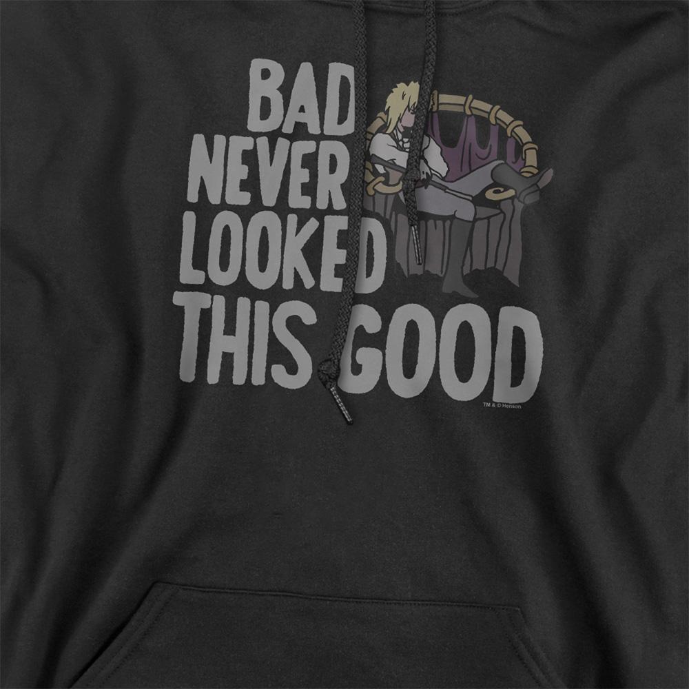 Black - Side - Labyrinth Unisex Adult Bad Never Looked This Good Hoodie
