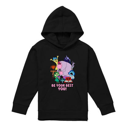 Black - Front - Inside Out 2 Childrens-Kids Be Your Best You Hoodie