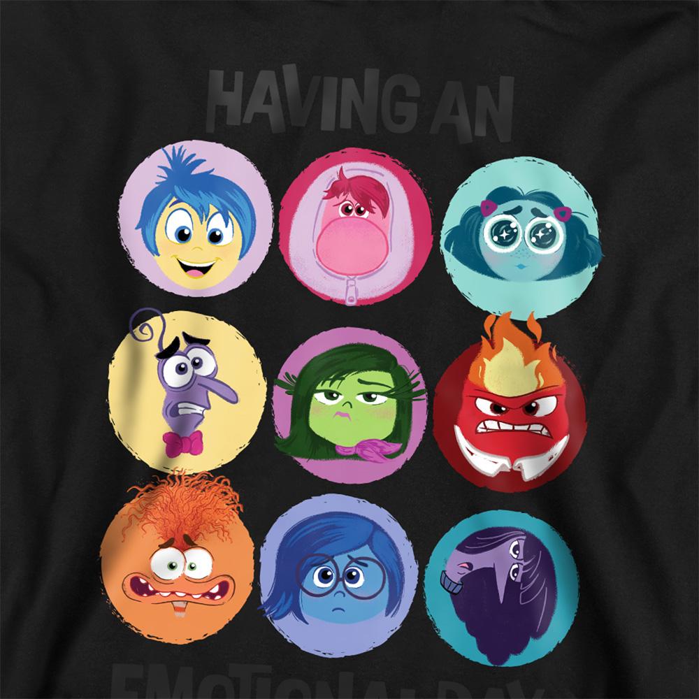 Black - Side - Inside Out 2 Childrens-Kids Emotional Day Hoodie