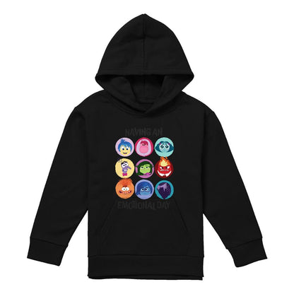 Black - Front - Inside Out 2 Childrens-Kids Emotional Day Hoodie