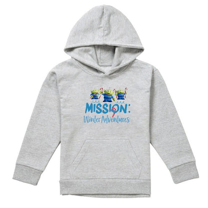 Athletic Heather - Front - Toy Story Childrens-Kids Mission Winter Adventure Aliens At Christmas Aliens Heather Pullover Hoodie