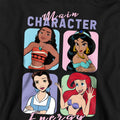 Black - Side - Disney Princess Childrens-Kids Main Character Energy Hoodie