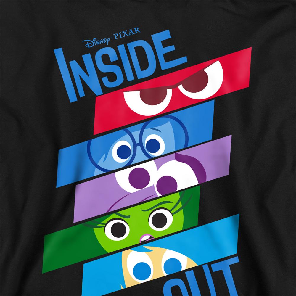 Black - Side - Inside Out 2 Childrens-Kids Emotions Slice Hoodie
