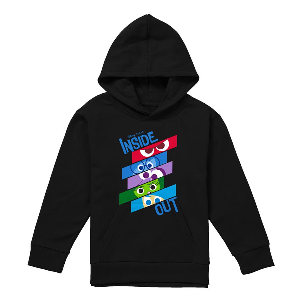 Black - Front - Inside Out 2 Childrens-Kids Emotions Slice Hoodie