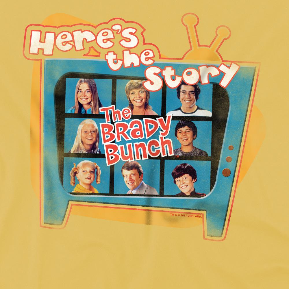 Banana Yellow - Side - The Brady Bunch Unisex Adult Heres The Story T-Shirt