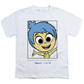 White - Front - Inside Out Childrens-Kids 100th Anniversary Edition Joy T-Shirt