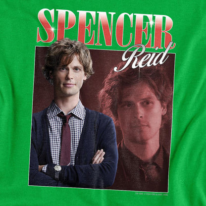 Kelly Green - Side - Criminal Minds Unisex Adult Spencer Reid Bootleg T-Shirt