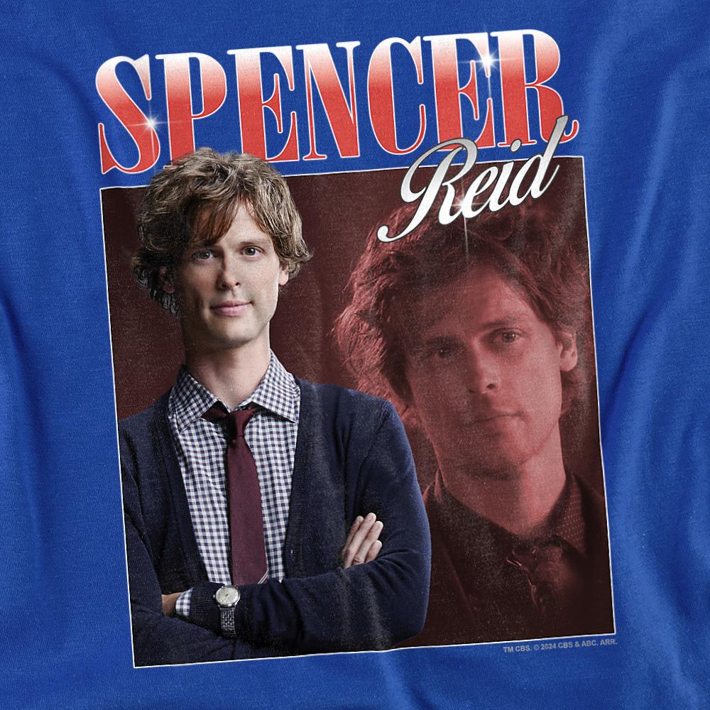 Royal Blue - Side - Criminal Minds Unisex Adult Spencer Reid Bootleg T-Shirt