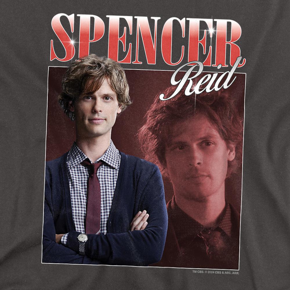 Charcoal - Side - Criminal Minds Unisex Adult Spencer Reid Bootleg T-Shirt