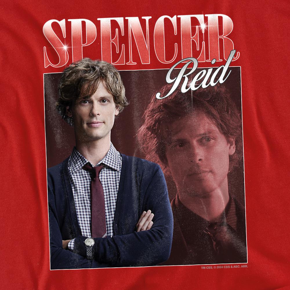 Red - Side - Criminal Minds Unisex Adult Spencer Reid Bootleg T-Shirt