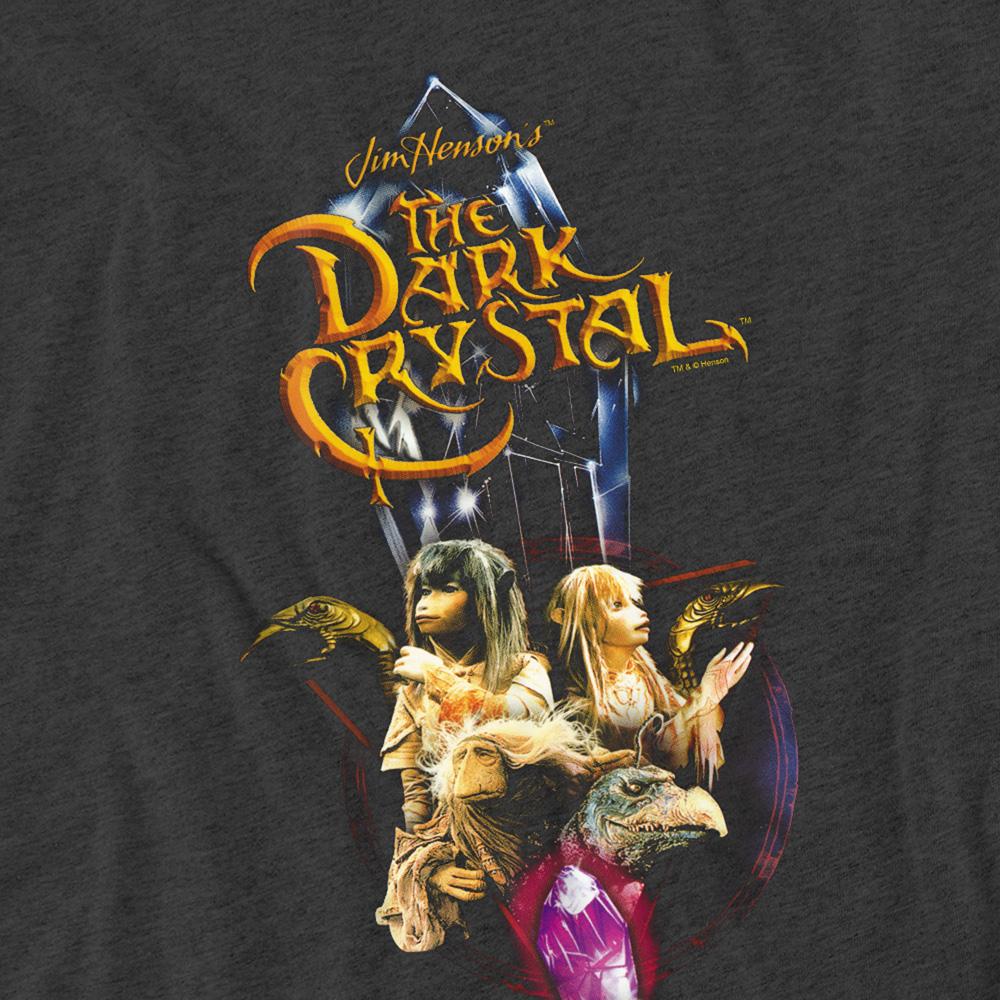 Charcoal - Side - Dark Crystal Unisex Adult Crystal Quest Heather T-Shirt