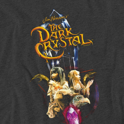 Charcoal - Side - Dark Crystal Unisex Adult Crystal Quest Heather T-Shirt