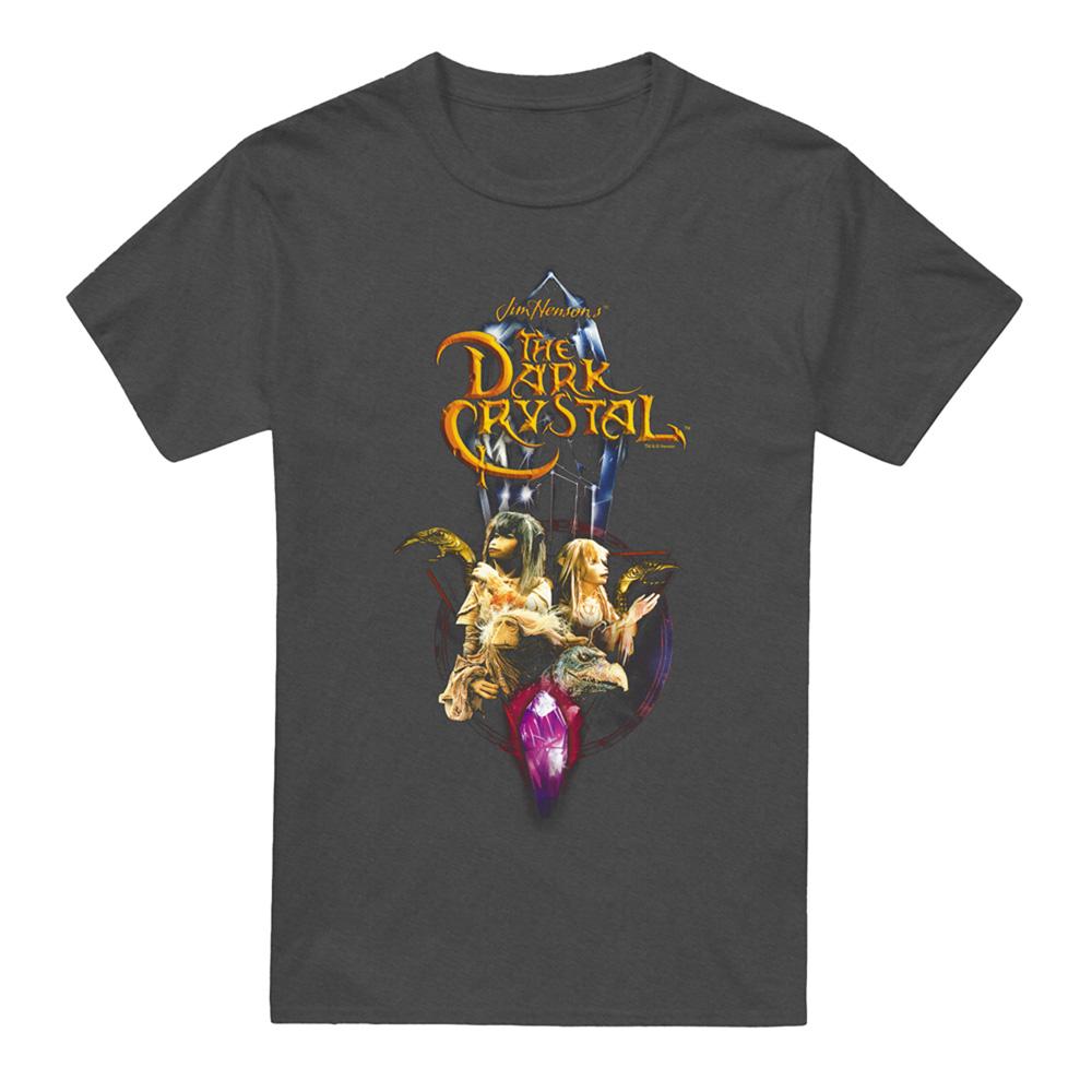Charcoal - Front - Dark Crystal Unisex Adult Crystal Quest Heather T-Shirt