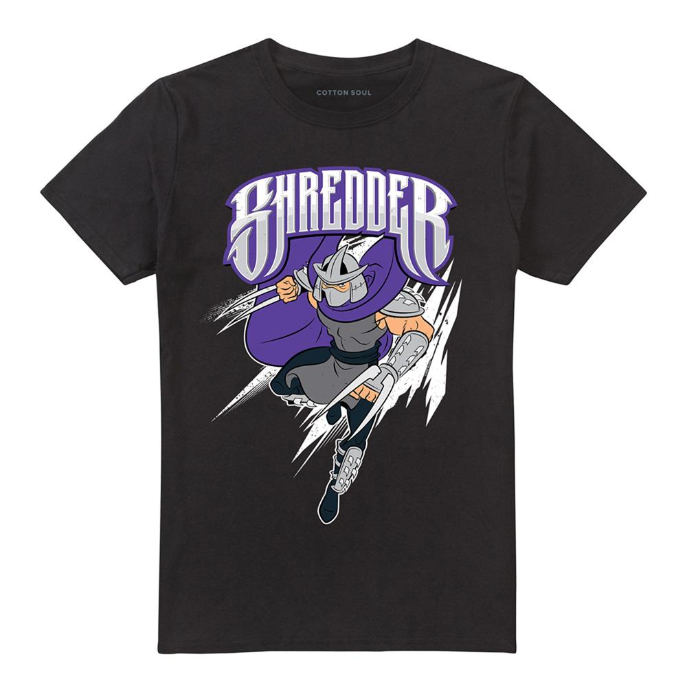 Black - Front - Teenage Mutant Ninja Turtles Unisex Adult Thrust Shredder T-Shirt