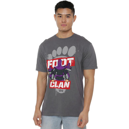 Charcoal - Lifestyle - Teenage Mutant Ninja Turtles Unisex Adult Foot Clan 84 T-Shirt