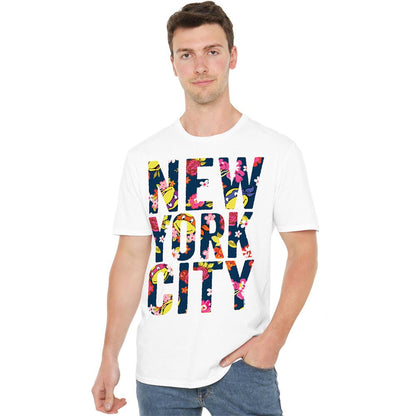 White - Lifestyle - Teenage Mutant Ninja Turtles Unisex Adult New York City Faces T-Shirt