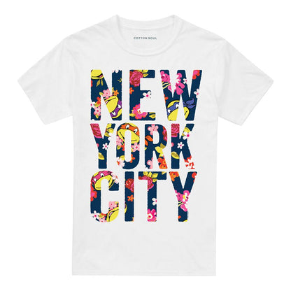 White - Front - Teenage Mutant Ninja Turtles Unisex Adult New York City Faces T-Shirt