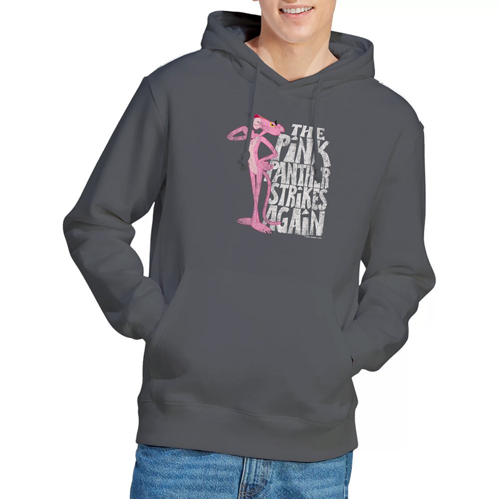 Charcoal - Lifestyle - Pink Panther Unisex Adult Strikes Again Hoodie