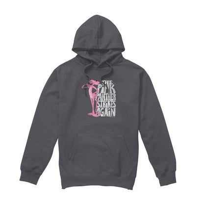 Charcoal - Front - Pink Panther Unisex Adult Strikes Again Hoodie