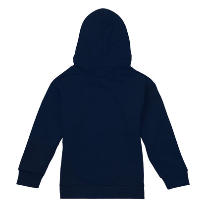 Navy - Back - Stranger Things Childrens-Kids Cartoon Character Pullover Hoodie