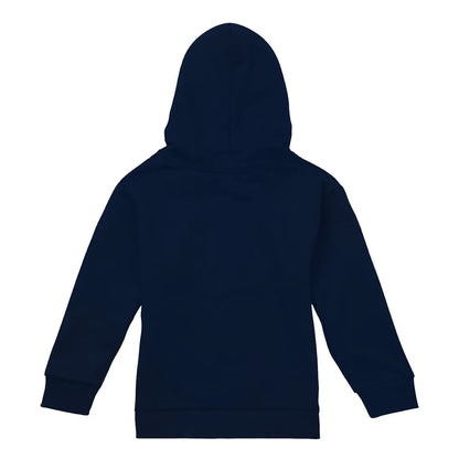 Navy - Back - Stranger Things Childrens-Kids Hellfire Heart Pullover Hoodie