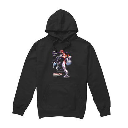 Black - Front - Robocop Unisex Adult Poster Hoodie
