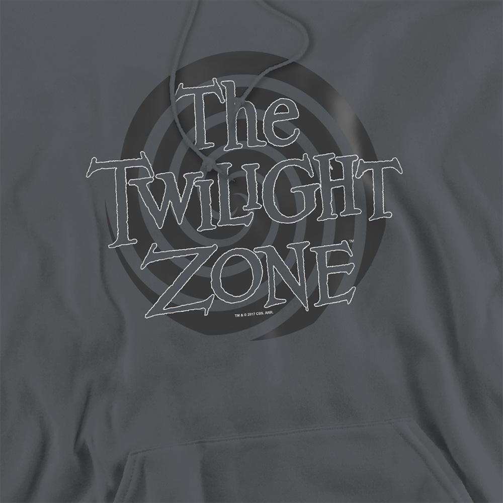 Charcoal - Side - The Twilight Zone Unisex Adult Logo Hoodie