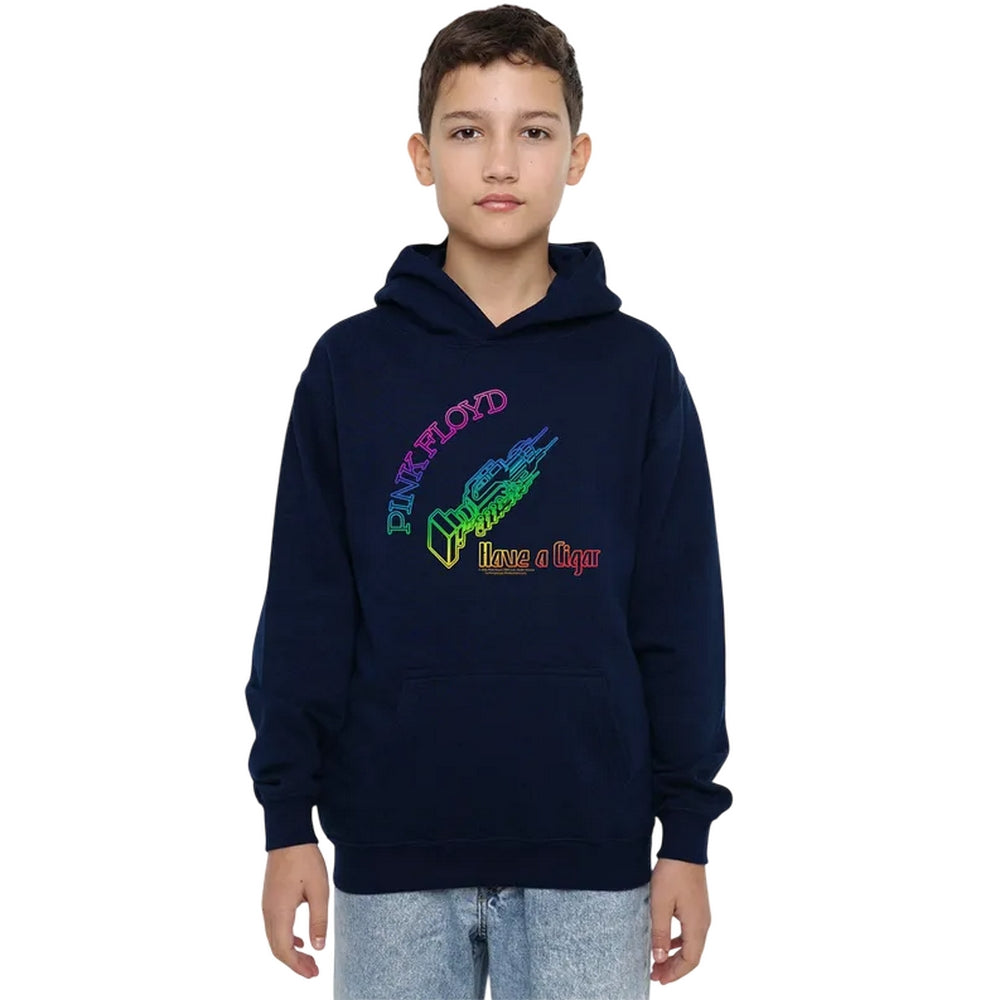 Navy - Lifestyle - Pink Floyd Childrens-Kids Have A Cigar Hoodie