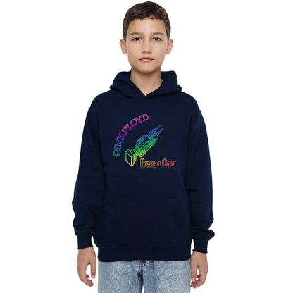 Navy - Lifestyle - Pink Floyd Childrens-Kids Have A Cigar Hoodie