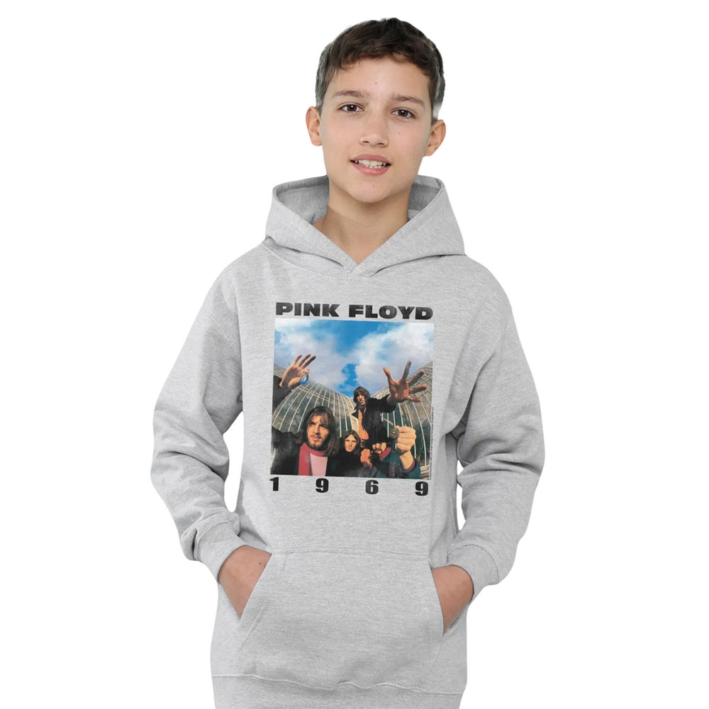 Athletic Heather - Lifestyle - Pink Floyd Childrens-Kids 1969 Group Shot Heather Hoodie