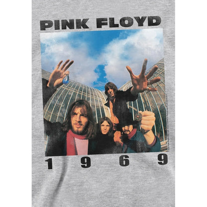Athletic Heather - Side - Pink Floyd Childrens-Kids 1969 Group Shot Heather Hoodie