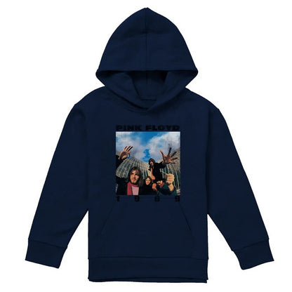 Navy - Front - Pink Floyd Childrens-Kids 1969 Group Shot Hoodie
