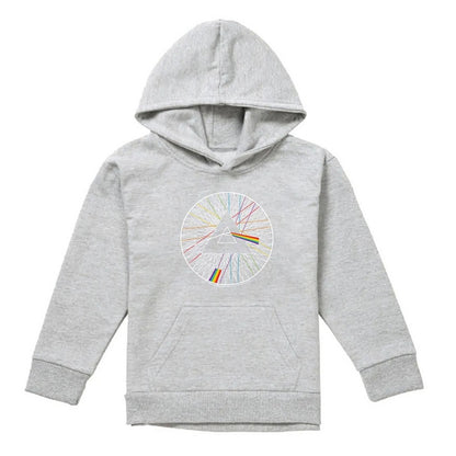 Athletic Heather - Front - Pink Floyd Childrens-Kids Spokes Heather Hoodie