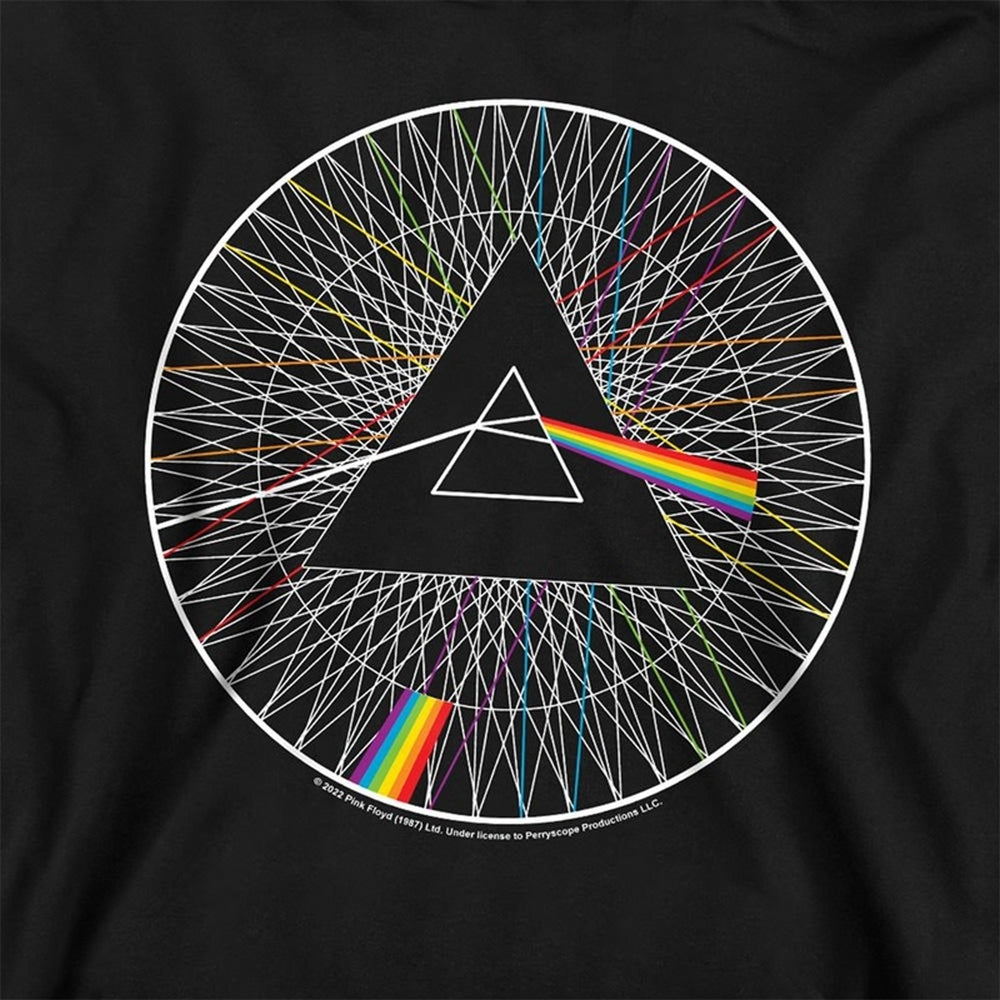 Black - Side - Pink Floyd Childrens-Kids Spokes Hoodie