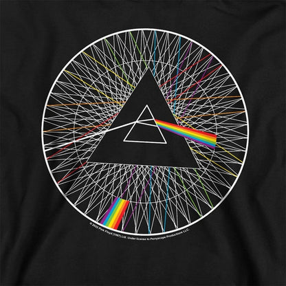 Black - Side - Pink Floyd Childrens-Kids Spokes Hoodie
