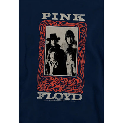 Navy - Side - Pink Floyd Childrens-Kids Point Me At The Sky Frame Hoodie