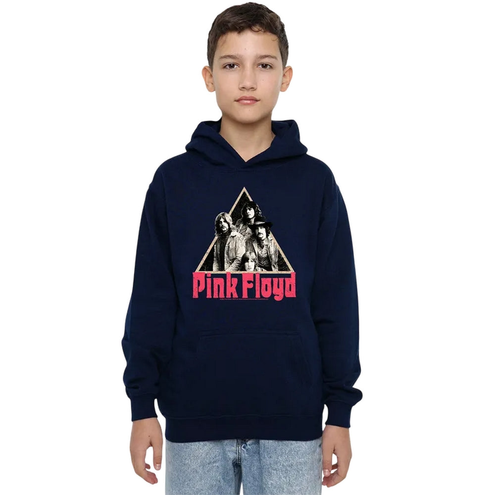 Navy - Lifestyle - Pink Floyd Childrens-Kids Band Pyramid Hoodie