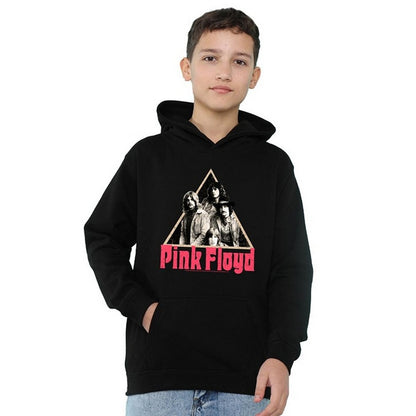 Black - Lifestyle - Pink Floyd Childrens-Kids Band Pyramid Hoodie