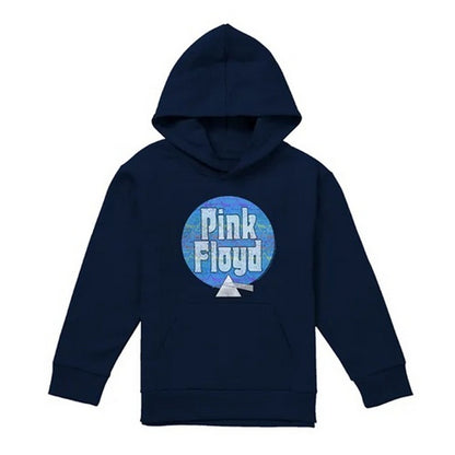 Navy - Front - Pink Floyd Childrens-Kids Circle Of Prisms Hoodie