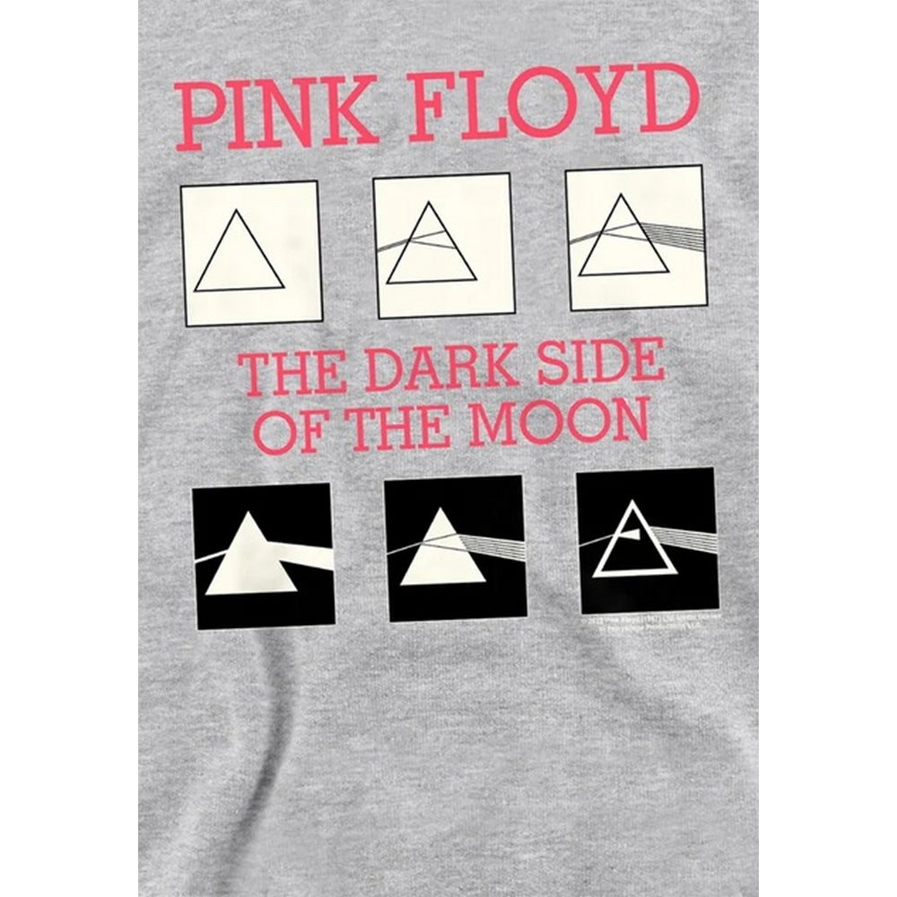 Athletic Heather - Side - Pink Floyd Childrens-Kids The Dark Side Of The Moon Album Heather Hoodie
