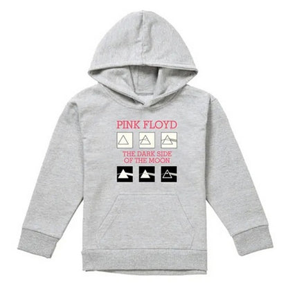 Athletic Heather - Front - Pink Floyd Childrens-Kids The Dark Side Of The Moon Album Heather Hoodie