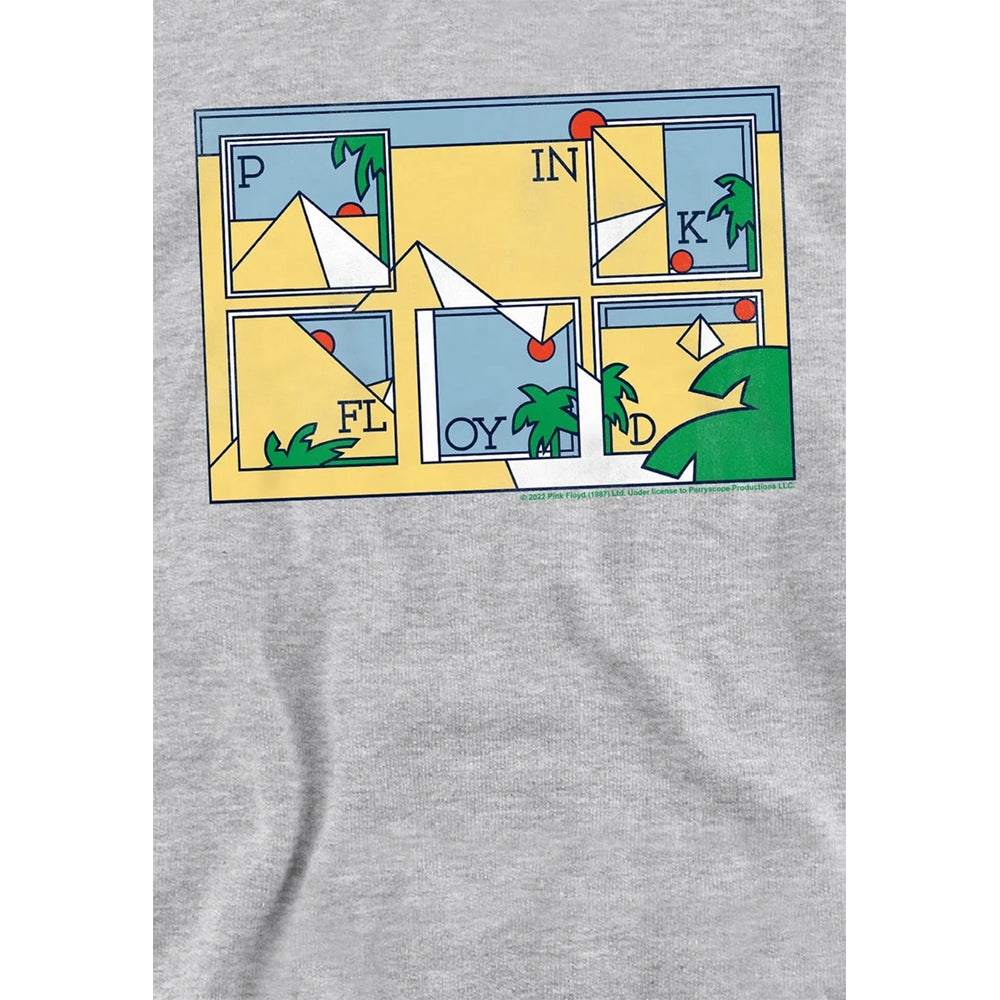 Athletic Heather - Side - Pink Floyd Childrens-Kids Pyramids Heather Hoodie
