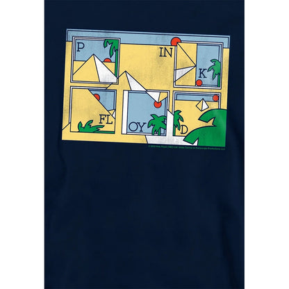 Navy - Side - Pink Floyd Childrens-Kids Pyramids Hoodie