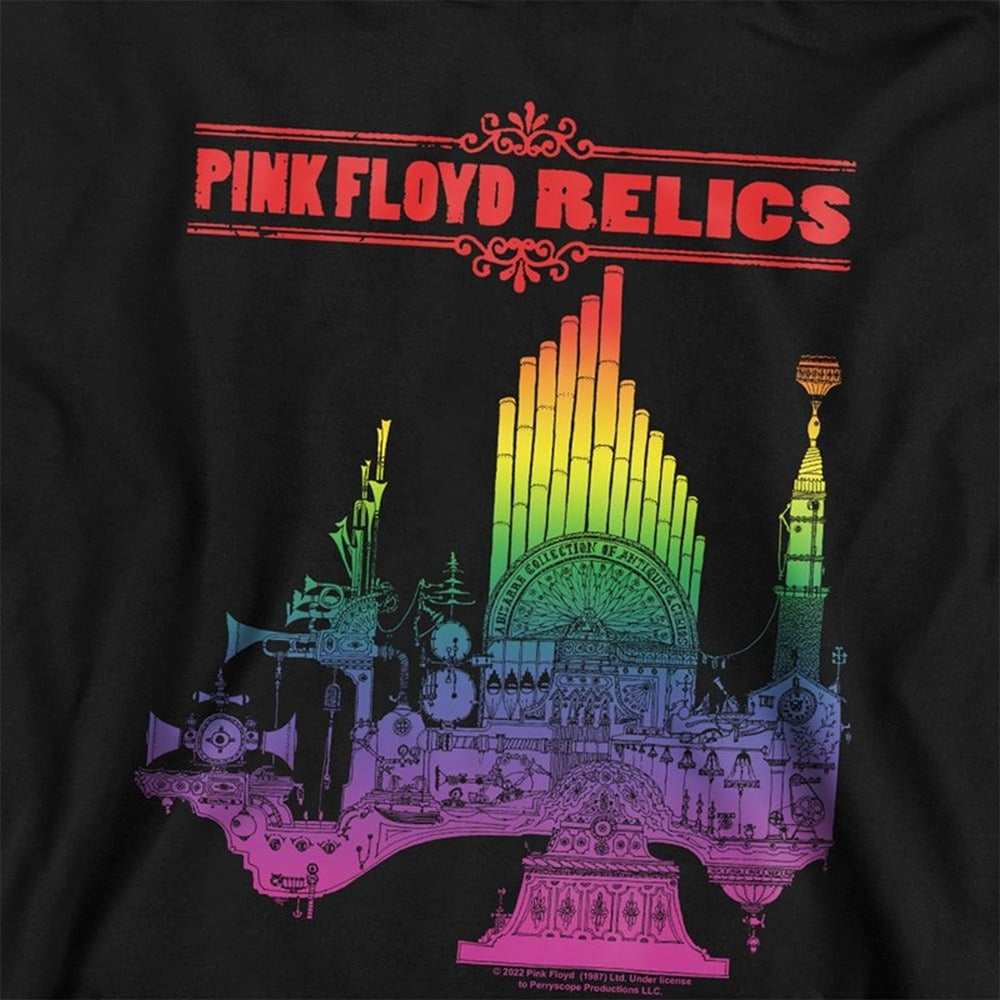 Black - Side - Pink Floyd Childrens-Kids Bright Relics Hoodie