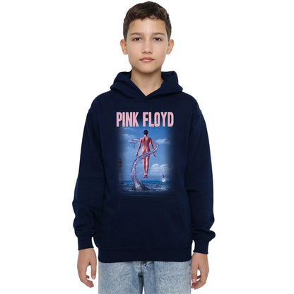 Navy - Lifestyle - Pink Floyd Childrens-Kids Deep Blue Hoodie