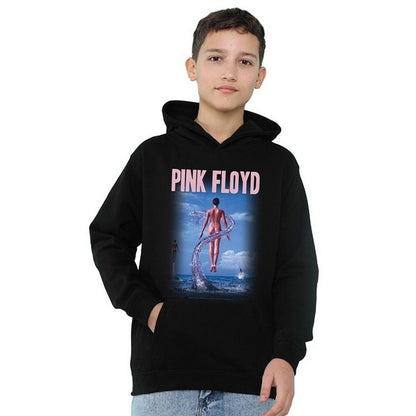 Black - Lifestyle - Pink Floyd Childrens-Kids Deep Blue Hoodie
